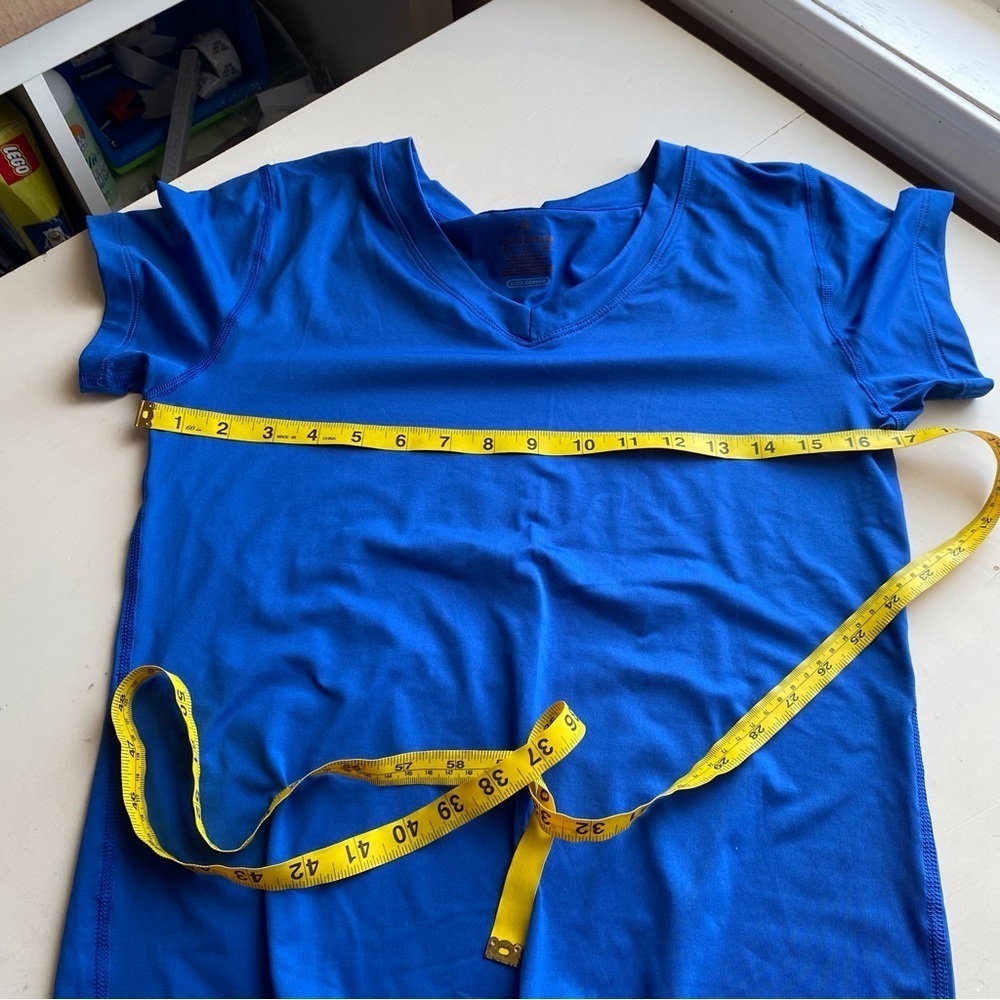 Tommie Copper Women's XL Recovery Liberate V-Neck Short Sleeve Shirt Blue - Picture 11 of 14